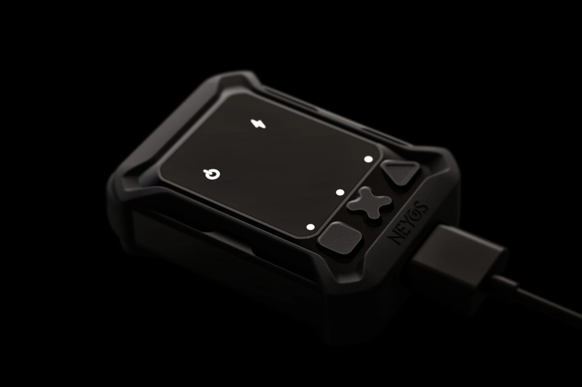 vue balise otrac sur fond noir